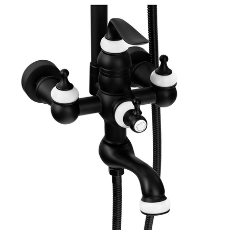 SPRCHOVÁ SOUPRAVA NÁSTĚNNÁ RETRO MATILDA S-1201B ČERNÁ