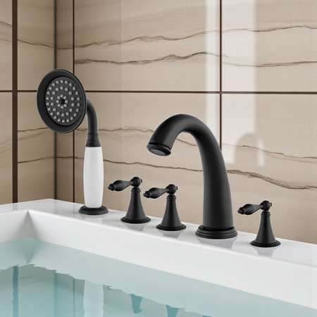 VANOVÁ BATÉRIA 5-OTVOROVÁ RETRO S-1214B ČIERNA