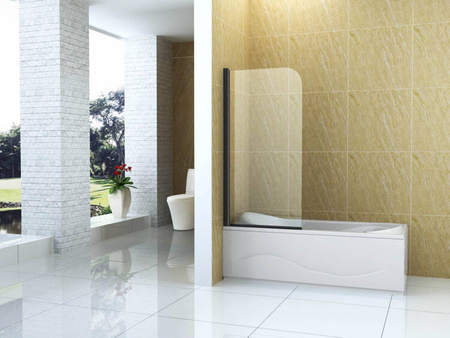 MARION SPRCHOVÁ ZÁSTĚNA JEDNOKŘÍDLOVÁ 70X140 POHYBLIVÁ ČERNÁ