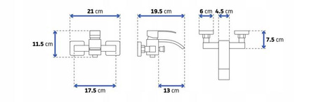 VANOVÁ BATERIE NEIRA NÁSTĚNNÁ S-1079B ČERNÁ