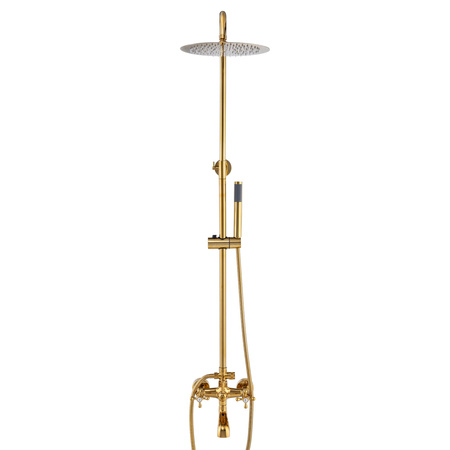 RETRO SPRCHOVÁ SOUPRAVA NÁSTĚNNÁ CAMILLA S-1197G ZLATÁ