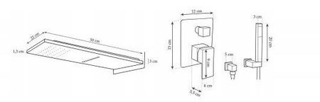 SPRCHOVÁ SOUPRAVA PODOMÍTKOVÁ ENZO S-1101G ZLATÁ