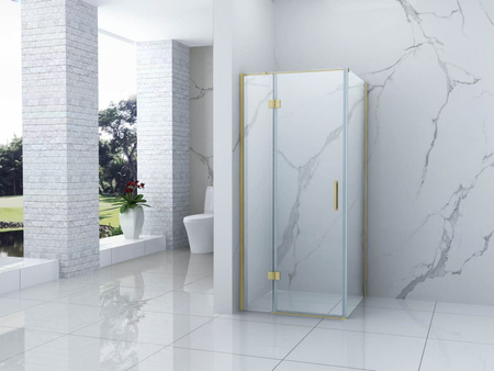 SPRCHOVÝ KOUT WILSON ČTVERCOVÝ TRANSPARENTNÍ - 80X80X190 CHROM