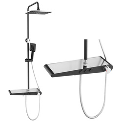 SPRCHOVÁ SOUPRAVA NÁSTĚNNÁ LIVIA S-1206BC ČERNÁ/CHROMOVÁ