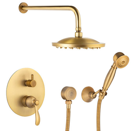 RETRO PODOMÍTKOVÁ SPRCHOVÁ SADA S-1174V STARÉ ZLATO