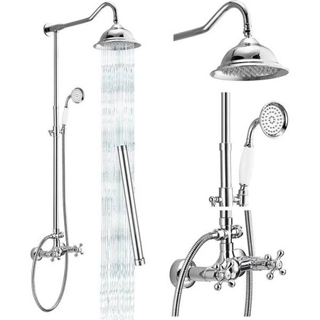 RETRO SPRCHOVÁ SOUPRAVA CAMILLA NÁSTĚNNÁ S-1158 CHROM