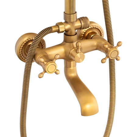 SPRCHOVÁ SOUPRAVA NÁSTĚNNÁ RETRO CAMILLA S-1197V STARÉ ZLATO