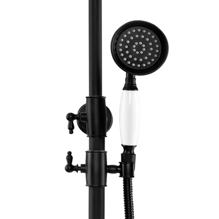 SPRCHOVÁ SOUPRAVA NÁSTĚNNÁ RETRO MATILDA S-1201B ČERNÁ