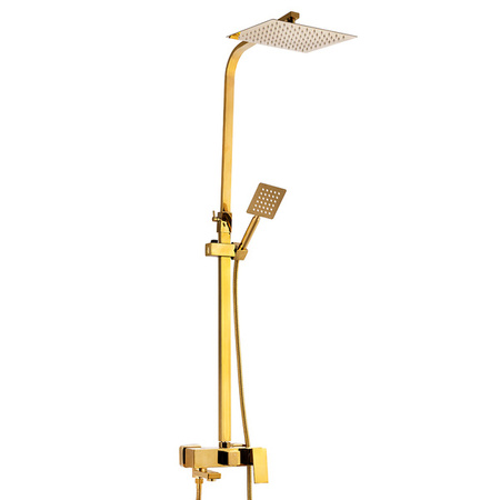 SPRCHOVÝ SET NÁSTĚNNÝ CUBO S-1067G ZLATÝ