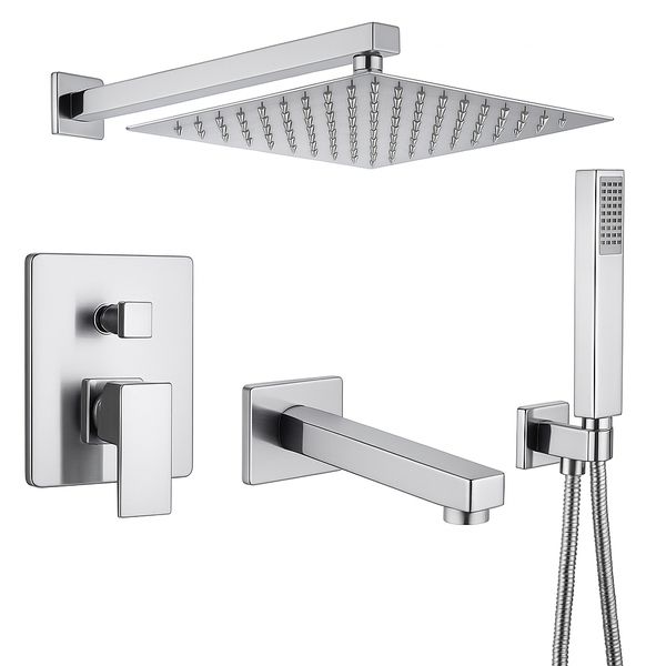 PODOMÍTKOVÁ SPRCHOVÁ SADA S VÝTOKEM S-1193 CHROM