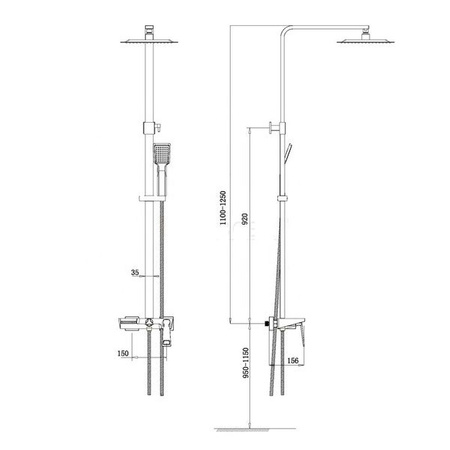 SPRCHOVÁ SOUPRAVA HUGO S-1132 ČERNÁ ZLATÁ