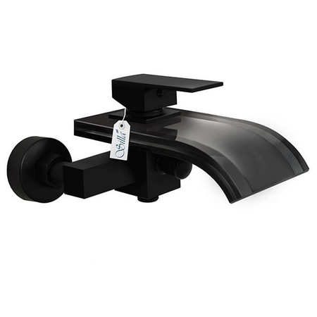 VANOVÁ BATERIE LUNA SKLENĚNÁ NÁSTĚNNÁ S-1012B ČERNÁ