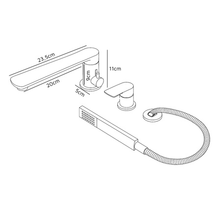 VANOVÁ BATÉRIA 3-OTVOROVÁ S-1217B ČIERNA