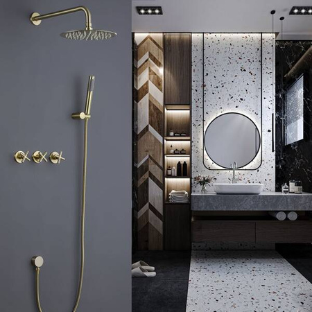 PODOMÍTKOVÁ SPRCHOVÁ SADA VERANNI S-1127 ZLATÁ