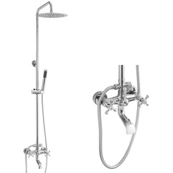 SPRCHOVÁ SOUPRAVA NÁSTĚNNÁ RETRO CAMILLA S-1197 CHROM