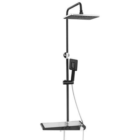 SPRCHOVÁ SOUPRAVA NÁSTĚNNÁ LIVIA S-1206BC ČERNÁ/CHROMOVÁ