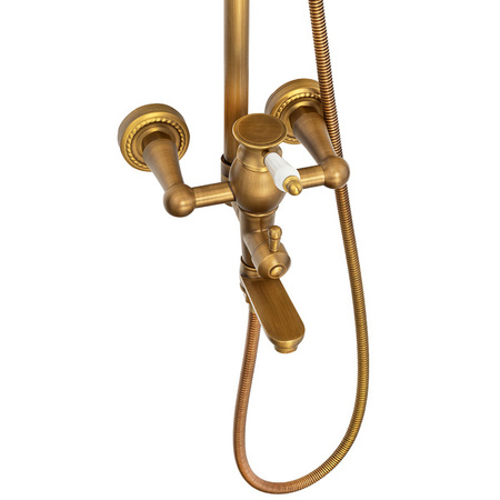 RETRO SPRCHOVÁ SADA VERONA NÁSTĚNNÁ S-1186V STARÉ ZLATO
