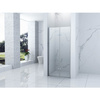 SKLÁDACÍ SPRCHOVÉ DVEŘE BOSTON - 190 X 70 CM CHROM
