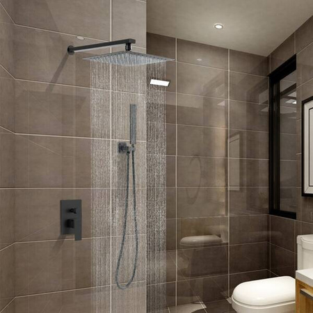 PODOMÍTKOVÁ SPRCHOVÁ SADA BASILIO S-1103 ČERNÁ