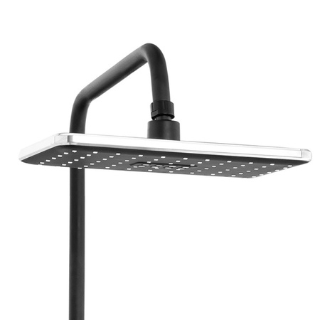 SPRCHOVÝ SET NÁSTĚNNÝ ELENA S-1207BC ČERNÝ/CHROM