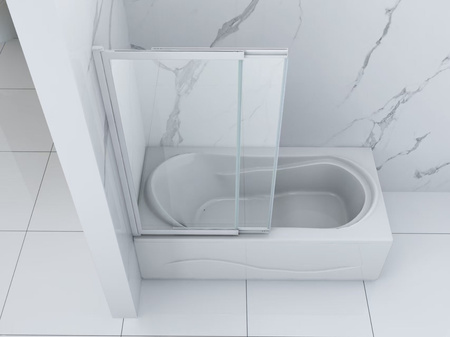 SPENCER SPRCHOVÁ ZÁSTĚNA 2-KŘÍDLOVÁ 120X150 POSUVNÁ BÍLÁ