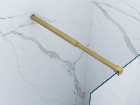 SPRCHOVÁ STĚNA WALK-IN 100x200 TRANSPARENTNÍ ZLATÁ