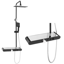 SPRCHOVÝ SET NÁSTĚNNÝ ELENA S-1207BC ČERNÝ/CHROM