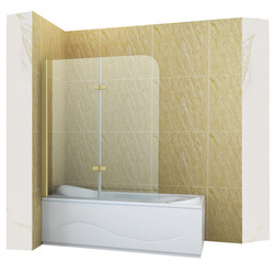 MARION SPRCHOVÁ ZÁSTĚNA 2-KŘÍDLOVÁ 120X140 POHYBLIVÁ ZLATÁ KARTÁČOVANÁ