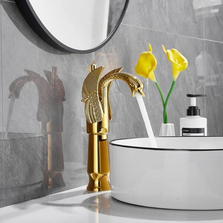 UMYVADLOVÁ BATERIE SWENNA VYSOKÁ RETRO S-1178G ZLATÁ