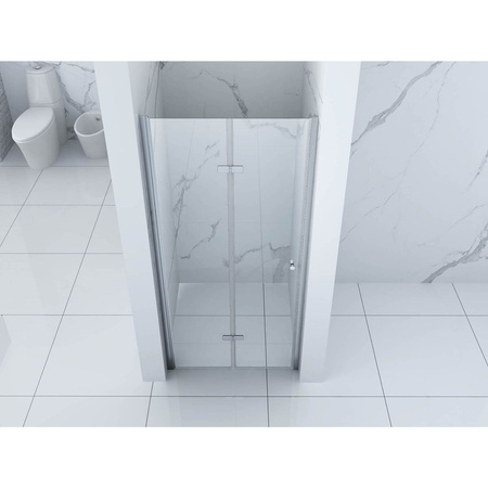 SKLÁDACÍ SPRCHOVÉ DVEŘE BOSTON - 190 X 75 CM CHROM