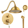 PODOMÍTKOVÁ SPRCHOVÁ SADA RETRO S-1175V STARÉ ZLATO