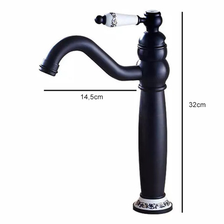 UMYVADLOVÁ BATERIE PALOMA VYSOKÁ RETRO S-1110 ČERNÁ