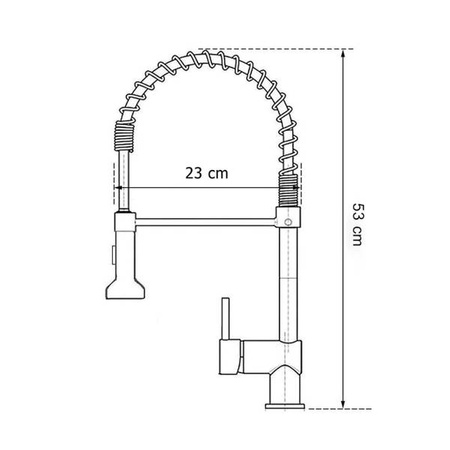 KUCHYŇSKÁ BATERIE DŘEZOVÁ S-2109B ČERNÁ