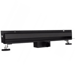 Boční nástěnný liniový odtok - 700mm Černý