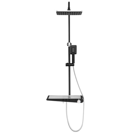 SPRCHOVÁ SOUPRAVA NÁSTĚNNÁ LIVIA S-1206BC ČERNÁ/CHROMOVÁ