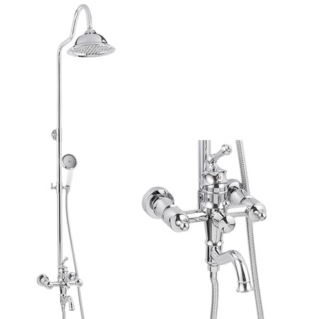 RETRO SPRCHOVÁ SOUPRAVA ADELITA S-1125 CHROM