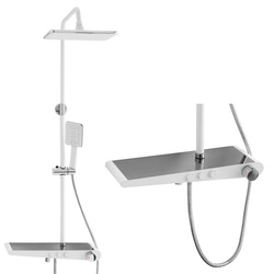 SPRCHOVÁ SOUPRAVA NÁSTĚNNÁ LIVIA S-1205CW CHROM/BÍLÁ