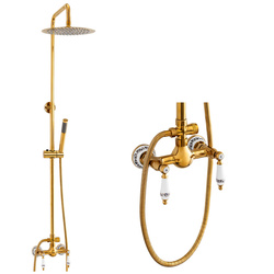 SPRCHOVÁ SOUPRAVA NÁSTĚNNÁ RETRO PALOMA S-1198G ZLATO