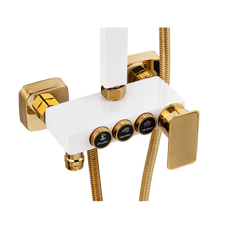 SPRCHOVÝ SET BIANCA NÁSTĚNNÝ S-1160WG BÍLÝ/ZLATÝ