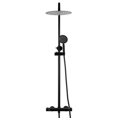 SPRCHOVÁ SOUPRAVA SENTINI NÁSTĚNNÁ S TERMOSTATEM S-1170B ČERNÁ