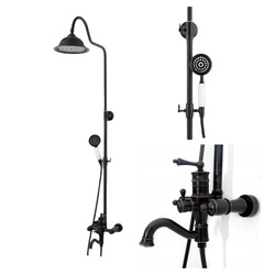 RETRO SPRCHOVÁ SOUPRAVA ADELITA S-1125 ČERNÁ
