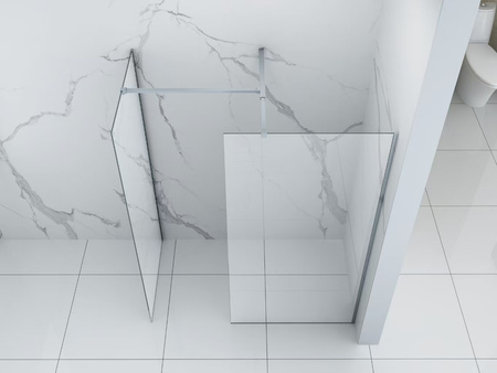 SPRCHOVÁ STĚNA PALMER WALK-IN DOUBLE 2-DÍLNÁ 90x200 80x200 TRANSPARENTNÍ CHRÓM