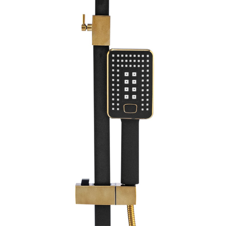 SPRCHOVÁ SOUPRAVA NÁSTĚNNÁ CUBO S-1067BG ČERNÁ/ZLATÁ