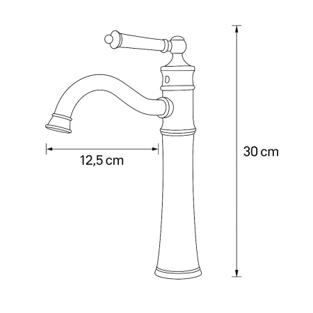UMYVADLOVÁ BATERIE ADELITA VYSOKÁ RETRO S-1088V STARÉ ZLATO