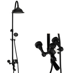 RETRO SPRCHOVÁ SOUPRAVA VERONA NÁSTĚNNÁ S-1186B ČERNÁ