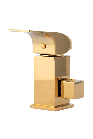 TŘÍOTVOROVÁ VANOVÁ BATERIE CASCADE NA OKRAJ VANY S-1169G ZLATÁ