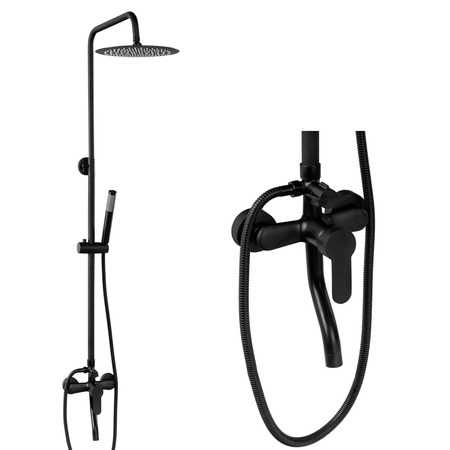 SPRCHOVÁ SOUPRAVA NÁSTĚNNÁ VALERIA S-1200B ČERNÁ