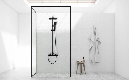 SPRCHOVÁ SOUPRAVA NÁSTĚNNÁ Y-3005B ČERNÁ