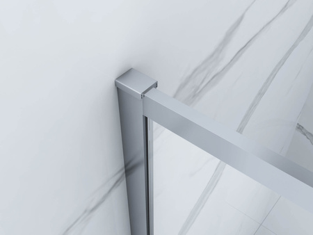 SPRCHOVÁ STĚNA PALMER WALK-IN DOUBLE 2DÍLNÁ 60×200 + 60×200 TRANSPARENTNÍ CHROM