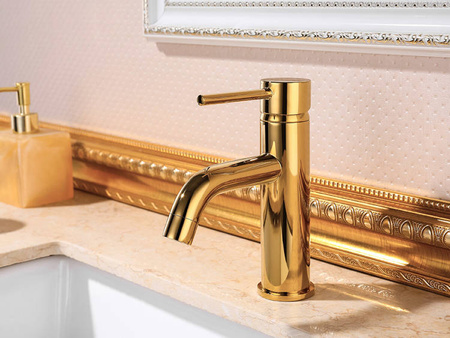 UMYVADLOVÁ BATERIE SENTINI STOJACÍ NÍZKÁ S-2003G ZLATÁ